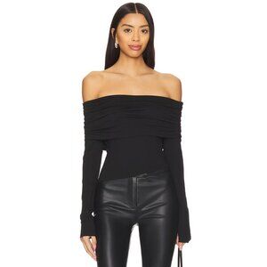 MORE TO COME Andrea Off Shoulder Top in Black